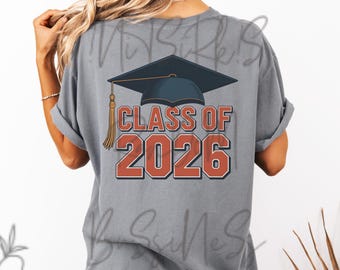 Class Of 2026 Senior 2026 Graduation Cap PNG Graduate 2026 Graduation PNG Instant Digital Download
