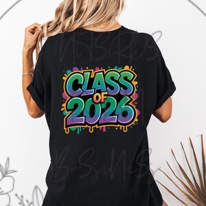 Colorful Class Of 2026 Senior 2026 Graduate 2026 Graduation PNG Instant Digital Download