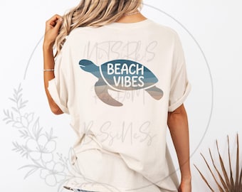 Diseño de silueta de tortuga marina con ambiente playero, descarga digital PNG únicamente, fondo transparente sin marca de agua.