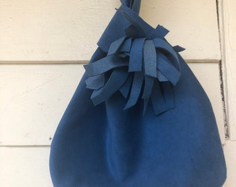 Japanese knot bag blue