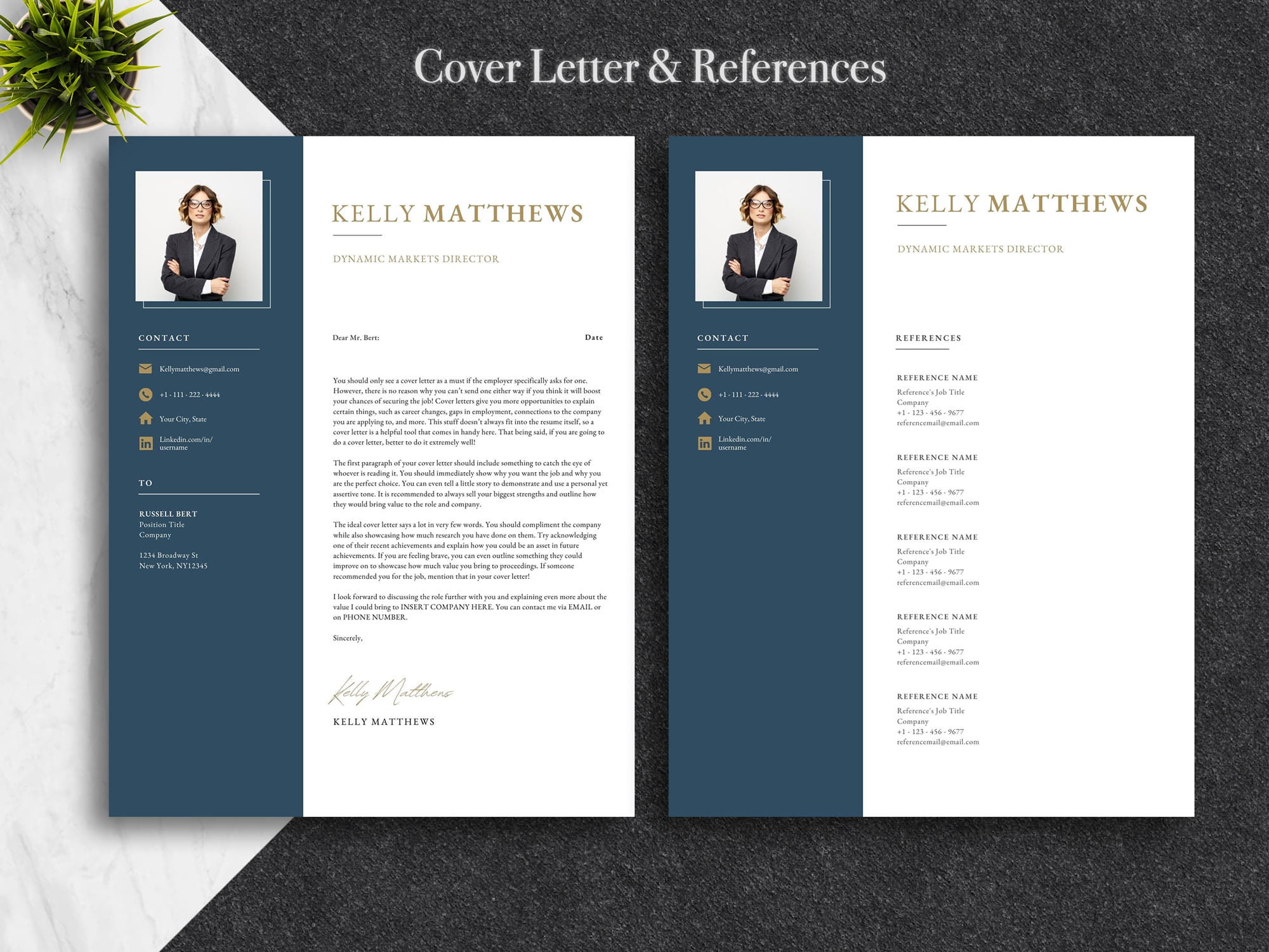 Clean Canva Resume Template for Canva Canva CV Template Cover Letter ...