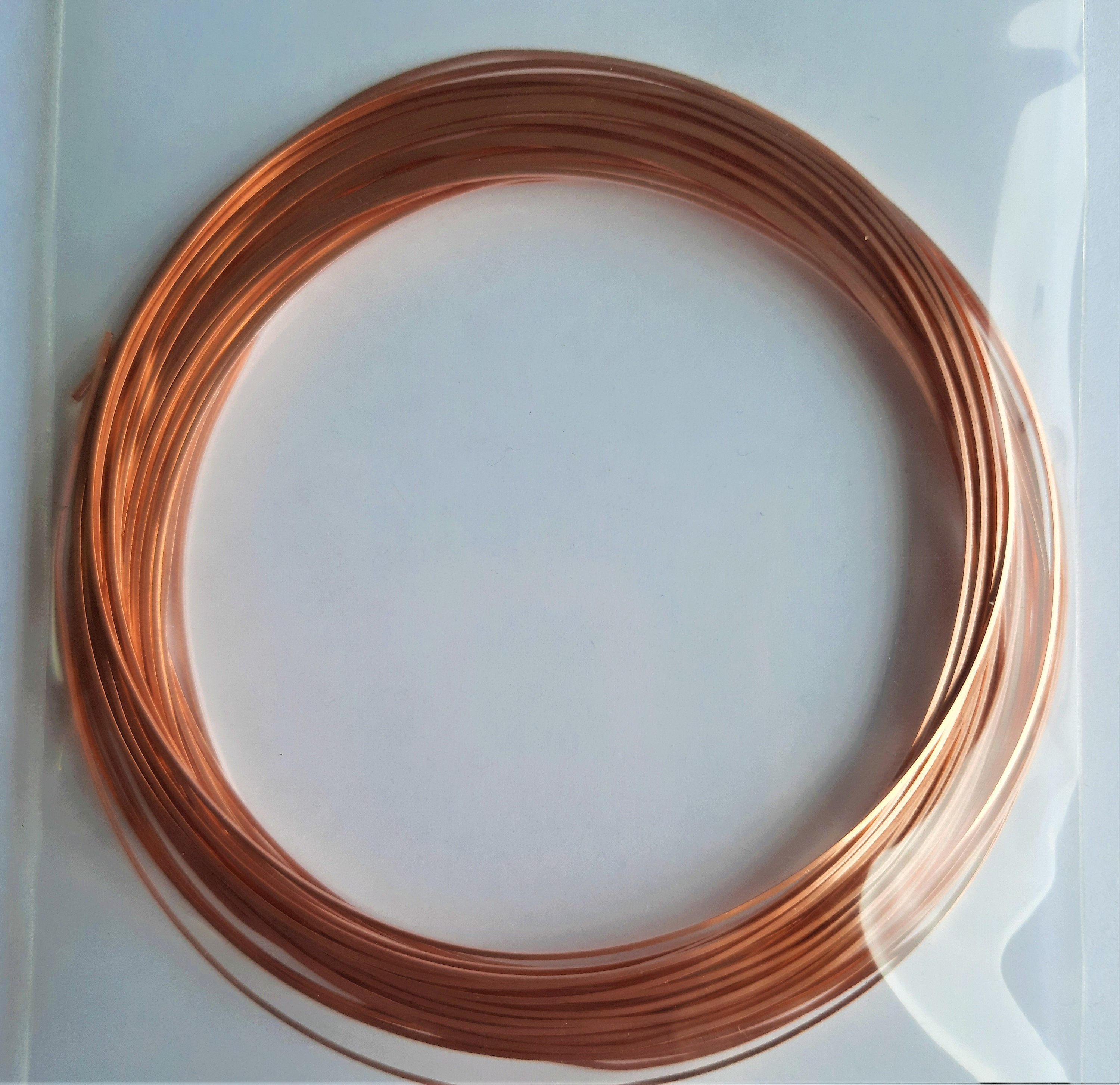 10M Square Pure Copper Wire dead Soft 20g, Wrapping Wire, Jewellery