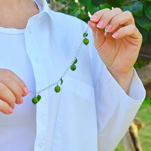 Lime Bracelet, Fruit Bracelet, Minimalist Bracelet, Handcrafted Glass Jewelry lime in sugar