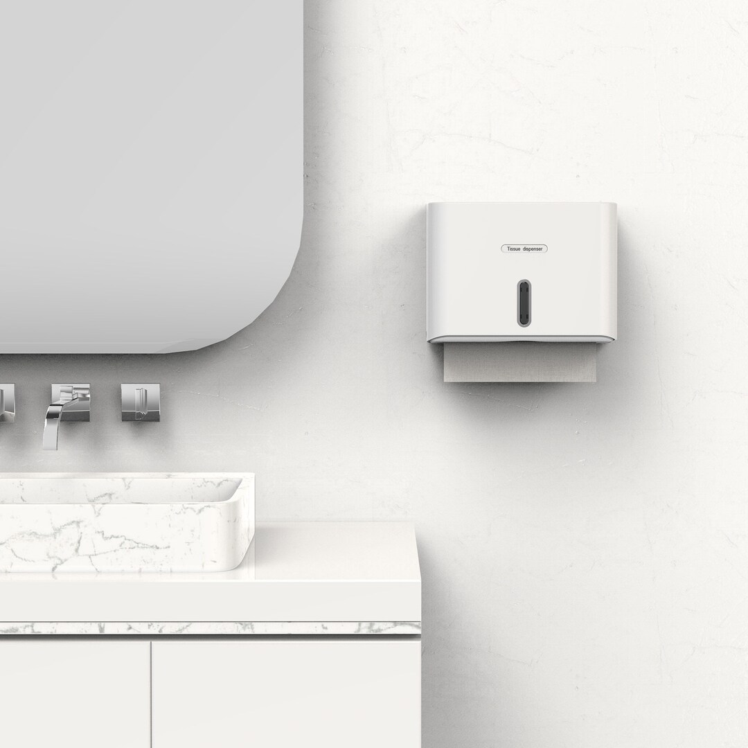 Hand Towel Dispenser, Wall-mount Bathroom Kitchen C-fold/multifold Paper Towel Dispenser ...