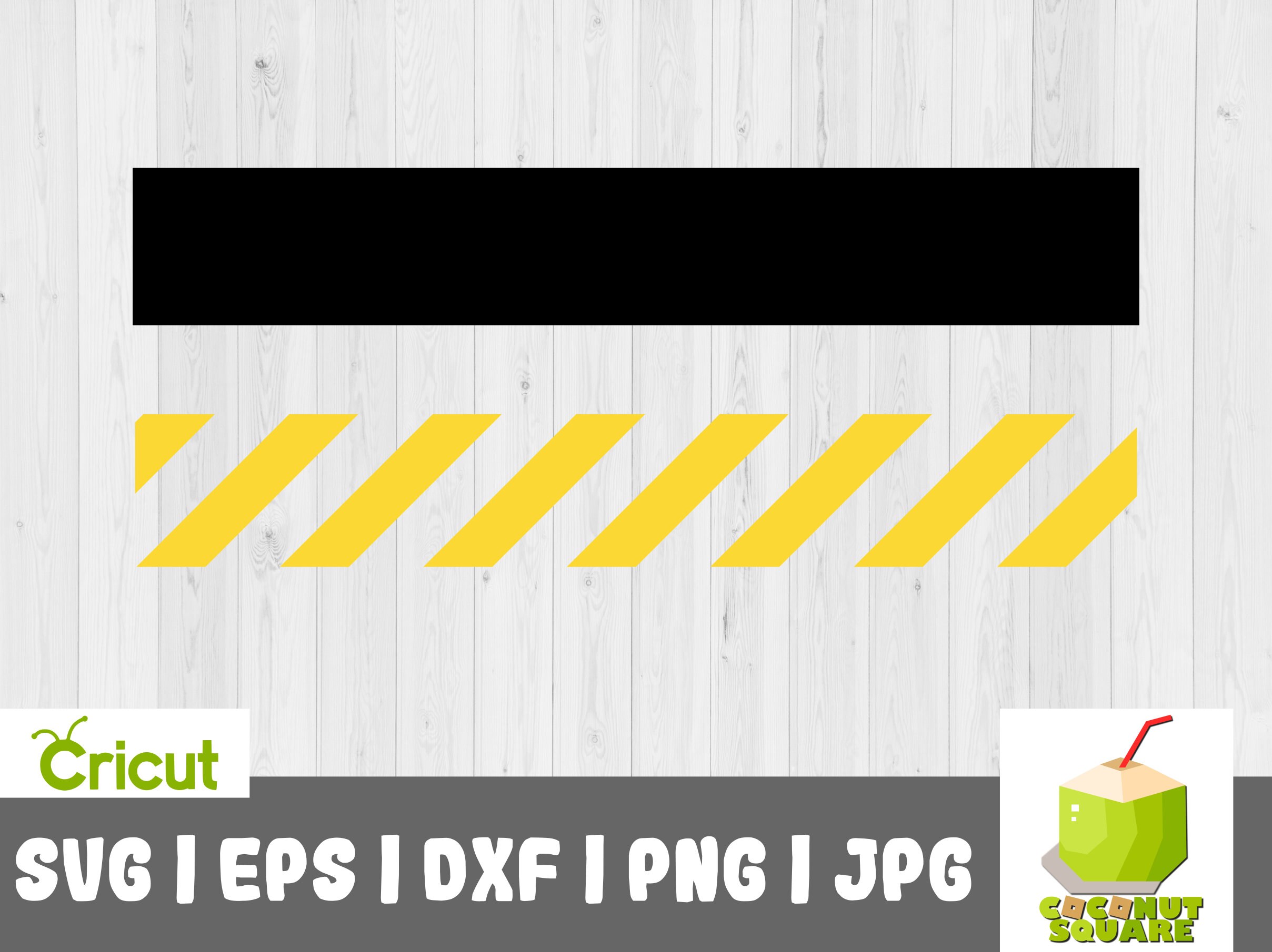 Caution Tape SVG File for Cricut and Silhouette, Instant Download