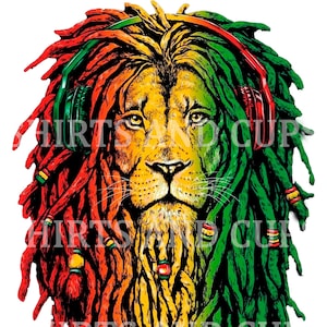 Arquivo de PNG para download de leão de reggae jamaicano