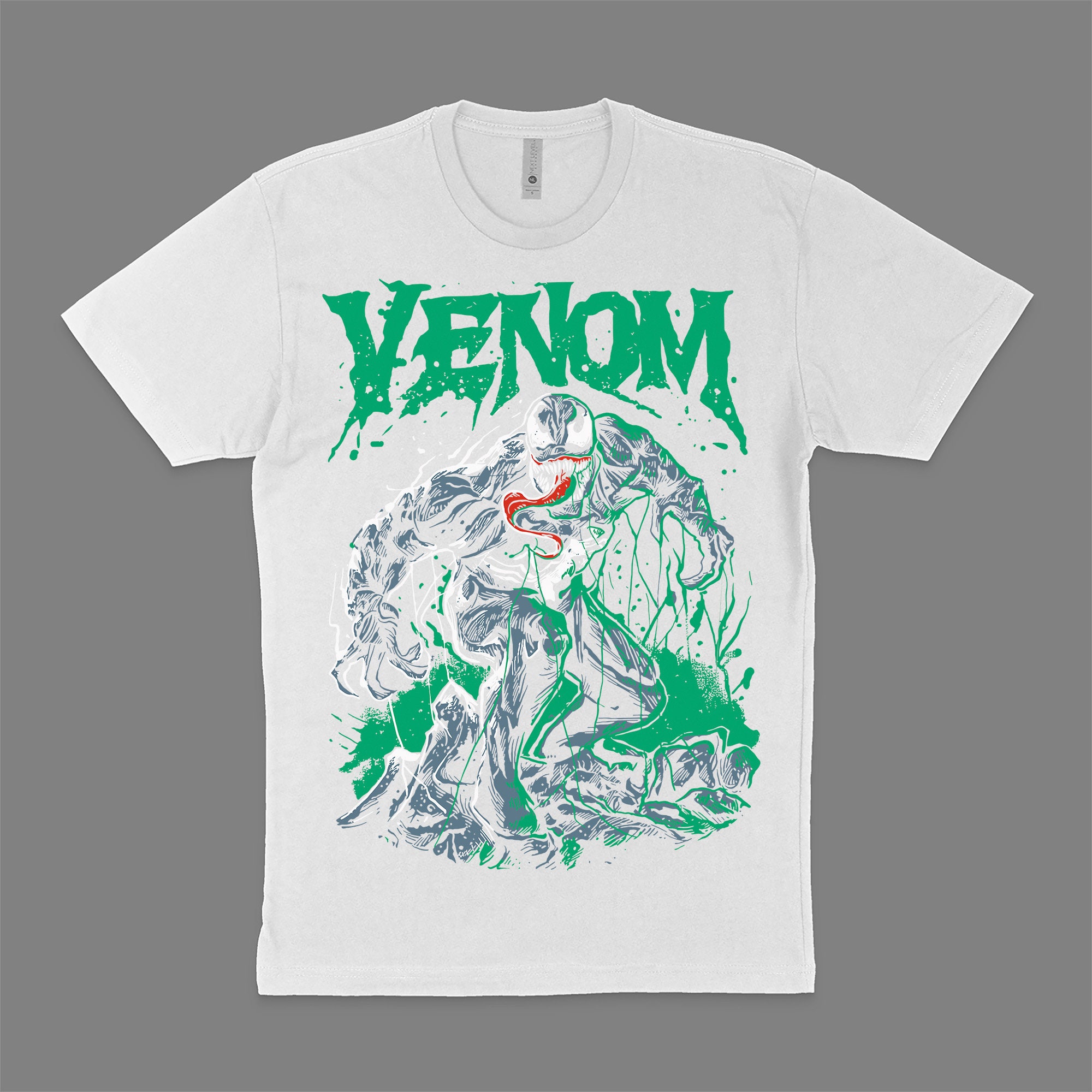 Venom Green Downloadable Digital PNG File for BLACK  display picture 1