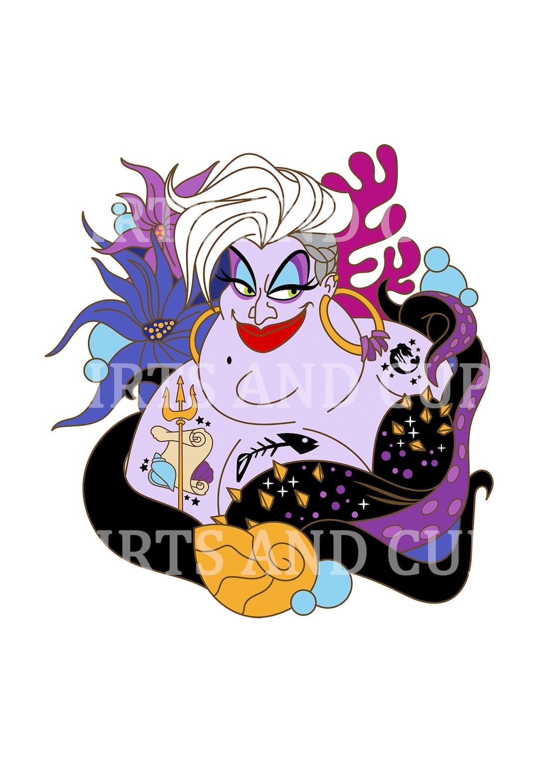 Ursula Little Mermaid Downloadable PNG File - Etsy