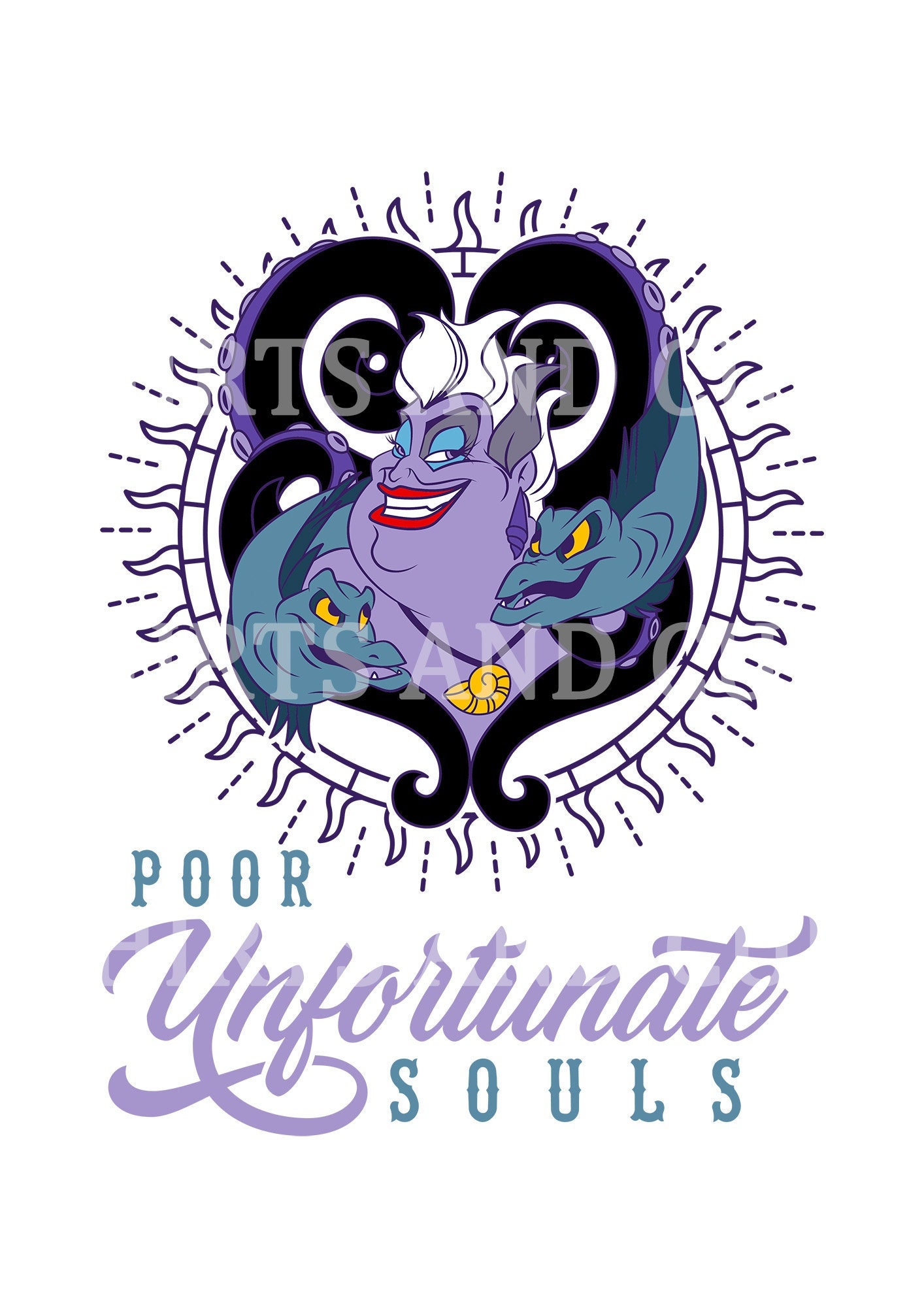 Ursula Poor Unfortunate Souls Downloadable PNG Digital File