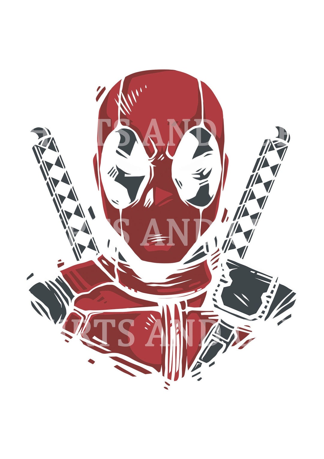 Deadpool(for Black Background Only) Downloadable Digital PNG File - Etsy