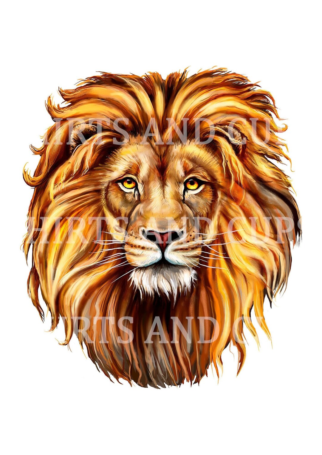 Lion Head Downloadable Digital PNG File - Etsy