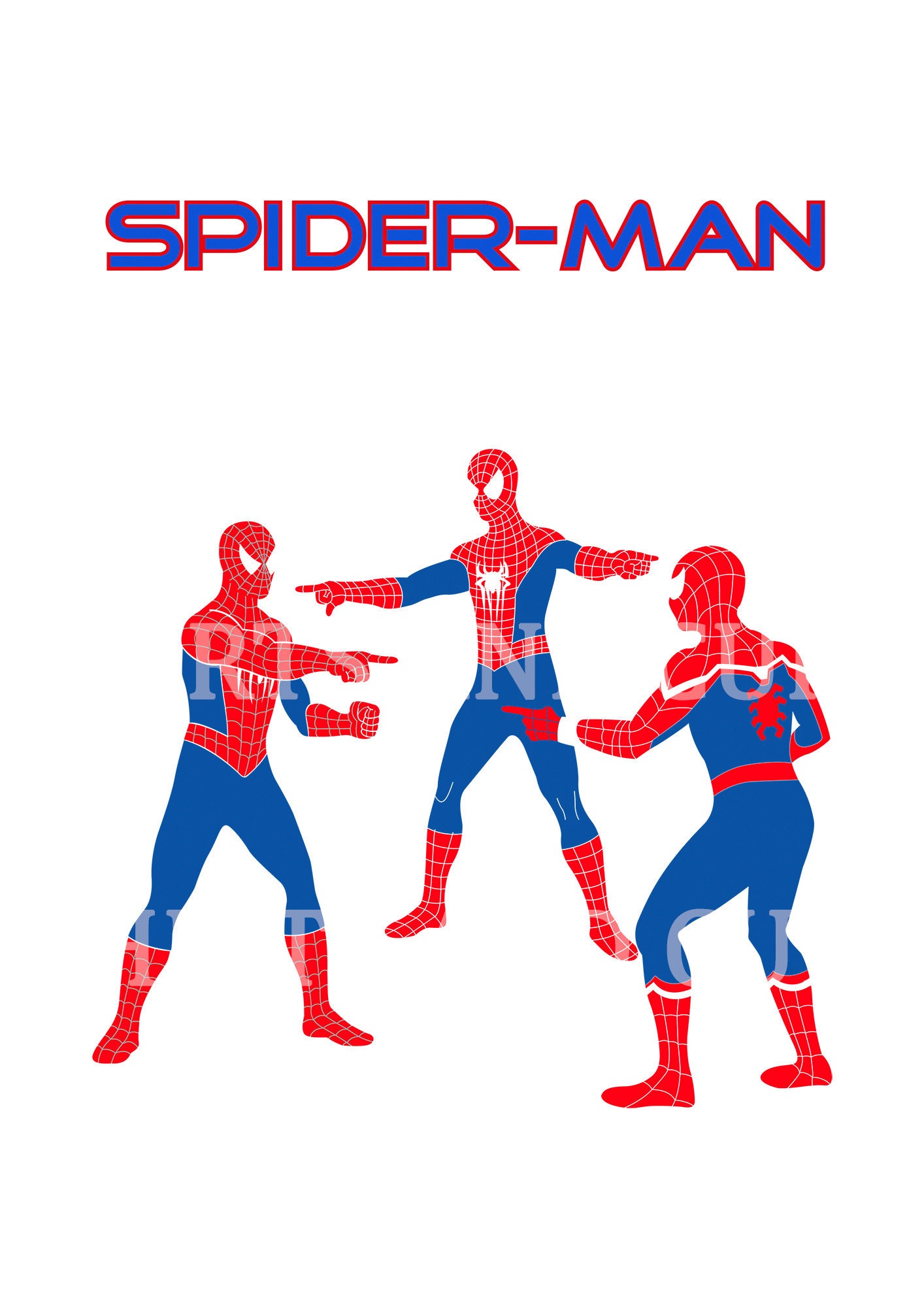 Spiderman meme print - Etsy España