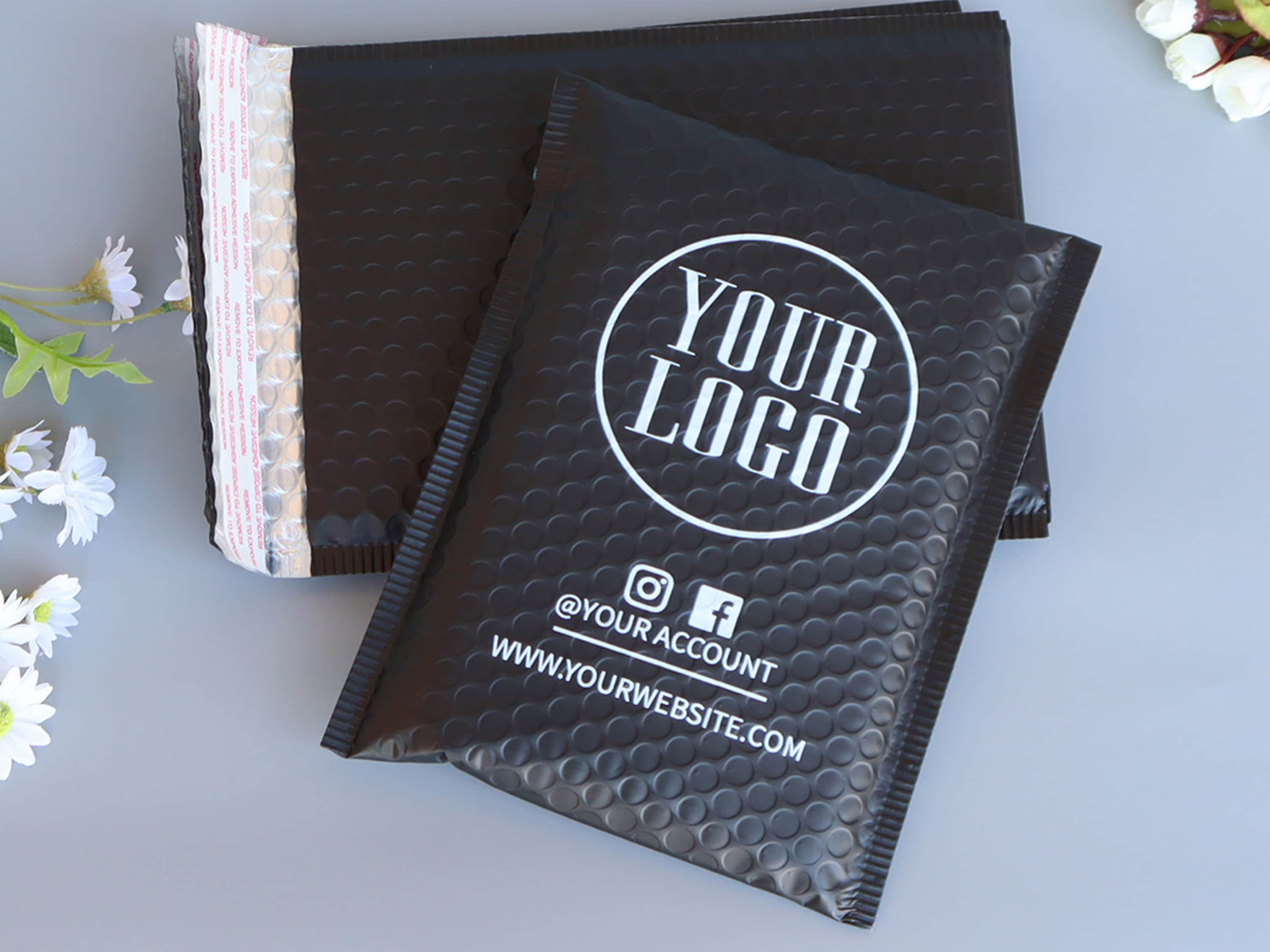 Custom Padded Envelopesmetallic Bubble Mailers With Logo Etsy