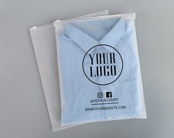 Benutzerdefinierte gefrostete Reißverschlusstaschen mit Logo, Kleidungstaschen für Unterwäsche, Spielzeug, Make-up-Verpackungen mit Logo bedruckt, benutzerdefinierte Pakettaschen, Ziplock-Taschen