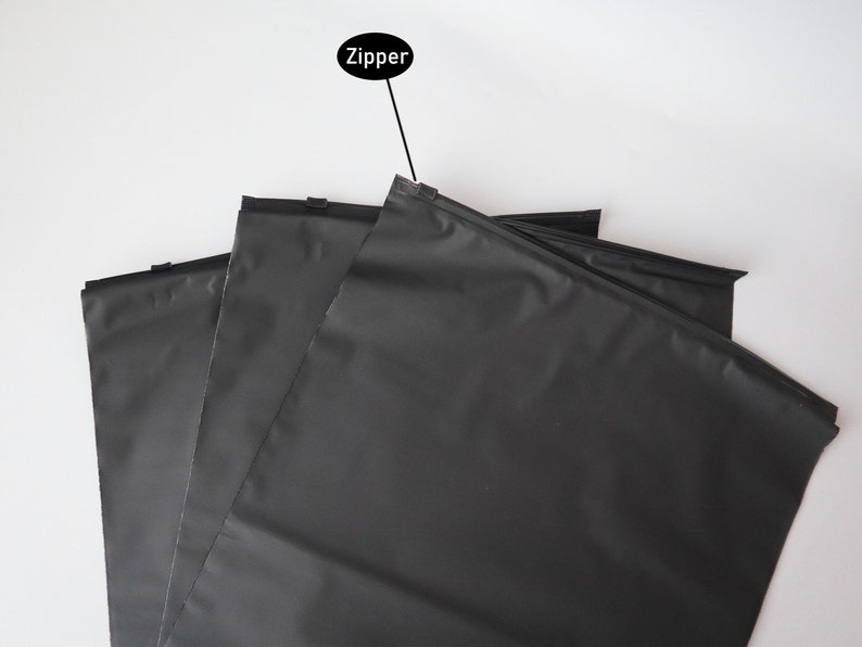 Black zipper bags with logo,Customized clothing bags for tshirt.hoodie packaging with logo printed,custom package bags,Ziplock Bag,Envelopes 画像 7