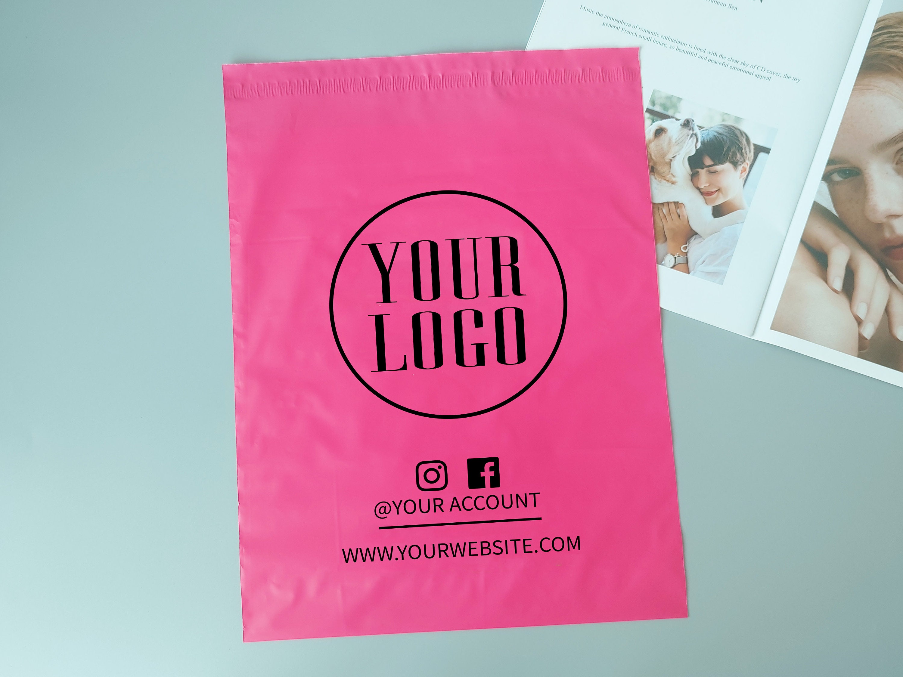 thumbnail image 2 of 1000 Count Hot Pink 10x13 Poly Mailers – Boutique Quality Shipping Envelopes (Recyclable) 2 of 12