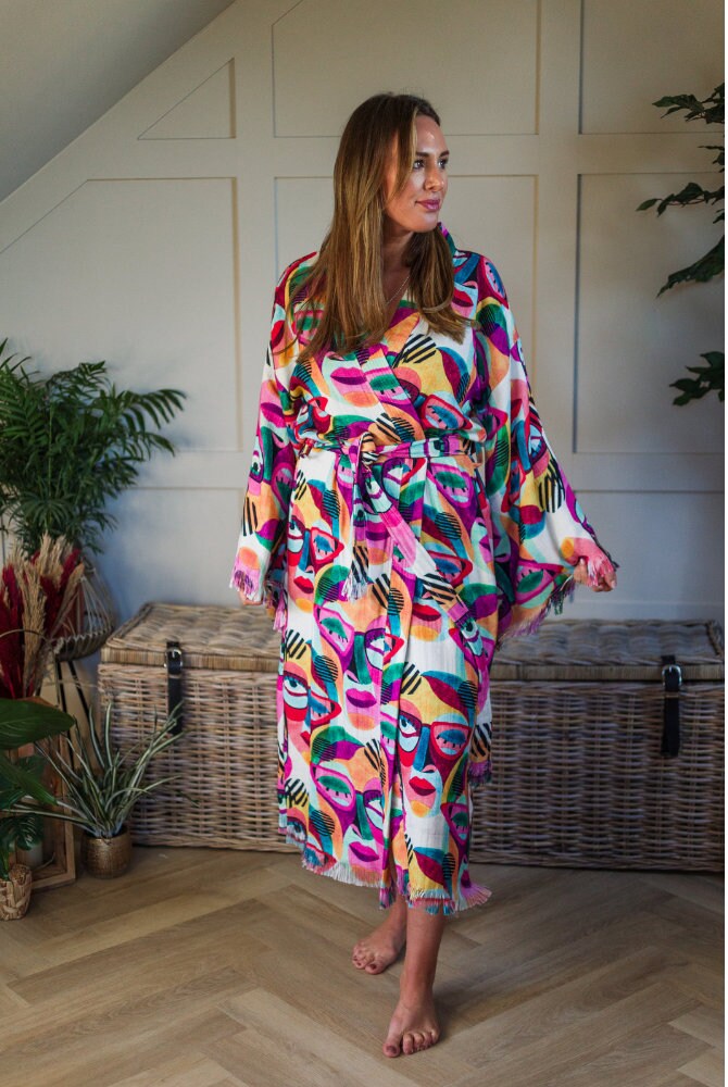 Handmade Boho Festival Kimono Boho Beachwear Bathrobe Spa - Etsy