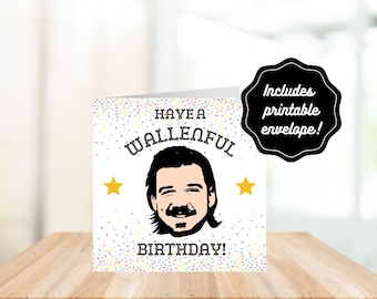 Morgan Wallen Birthday Card Printable - Country Western Holidays Print at Home - Digital Download 5x5 PDF