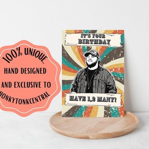 Luke Combs Birthday Card Printable Greeting Card With Envelope Country