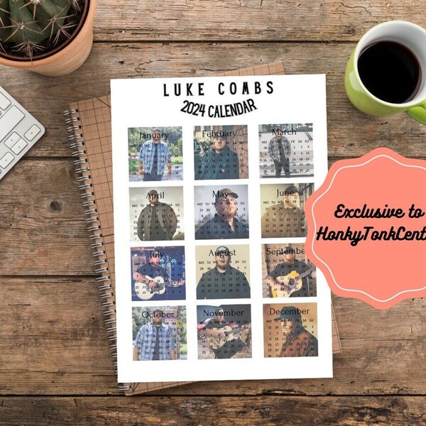 Luke Combs Calendar Etsy