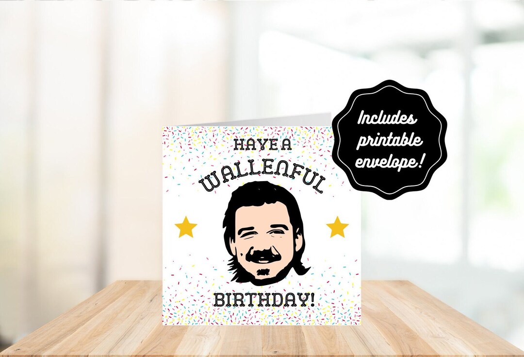 Morgan Wallen Birthday Card Printable Country Western Holidays Print at