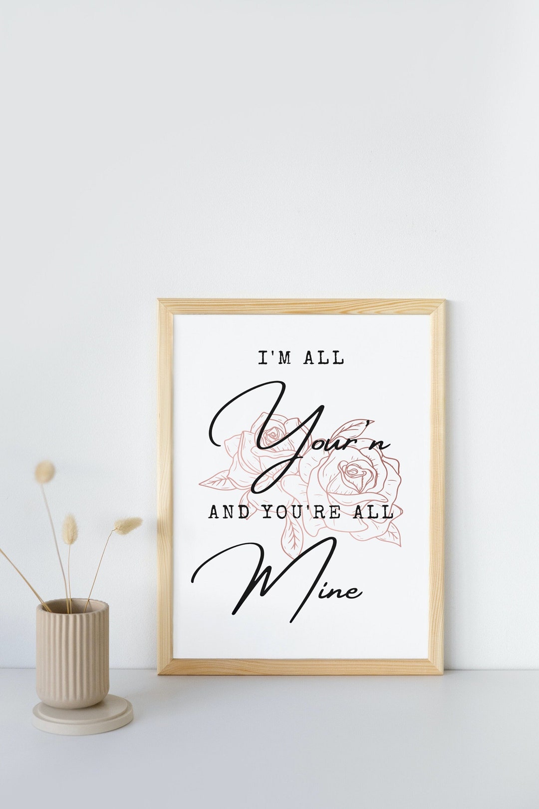 All Your'n Tyler Childers Song Lyrics Romantic Wall Art Etsy