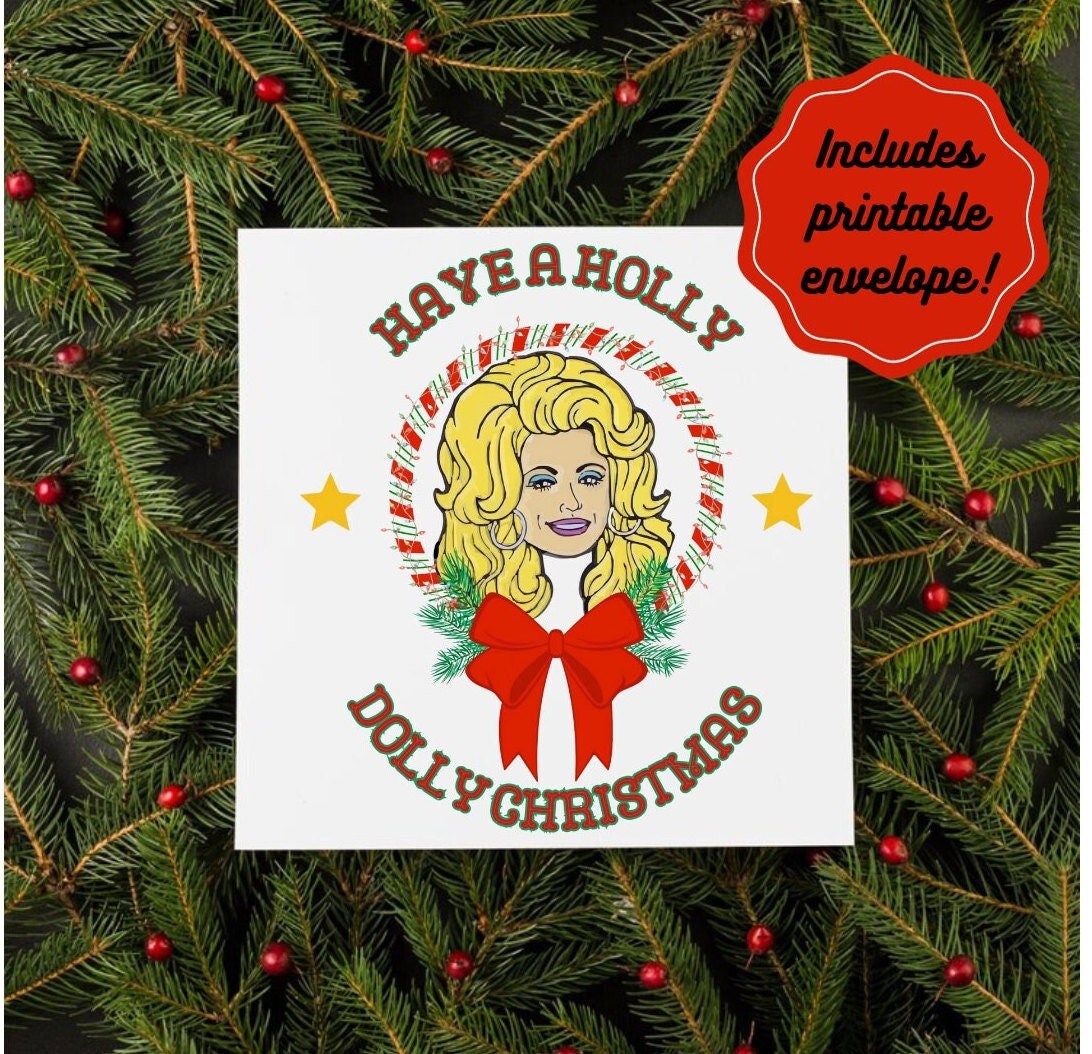 Dollywood Printable Christmas Card Dollywood Printable Christmas Card