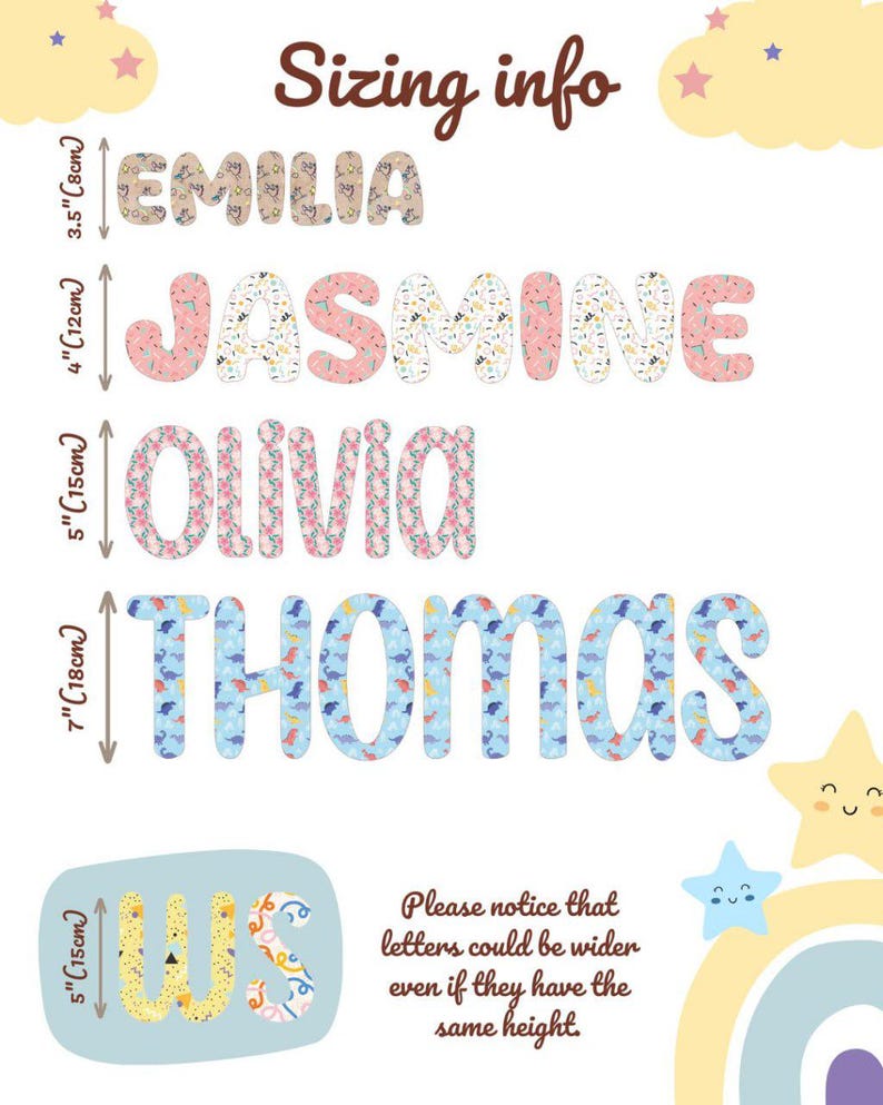 Personalized Wooden Name Wall Letters, Customized Name Sign for Nursery ...