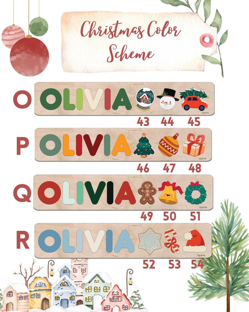 Wooden Name Puzzle with Pegs