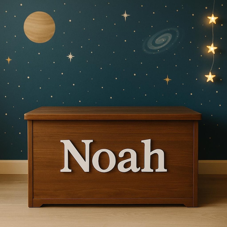 Custom Name Sign 8" to 35" inch Wooden Personalized Laser Cut Names Plaque for Nursery Baby Girl Wall Decor image 16