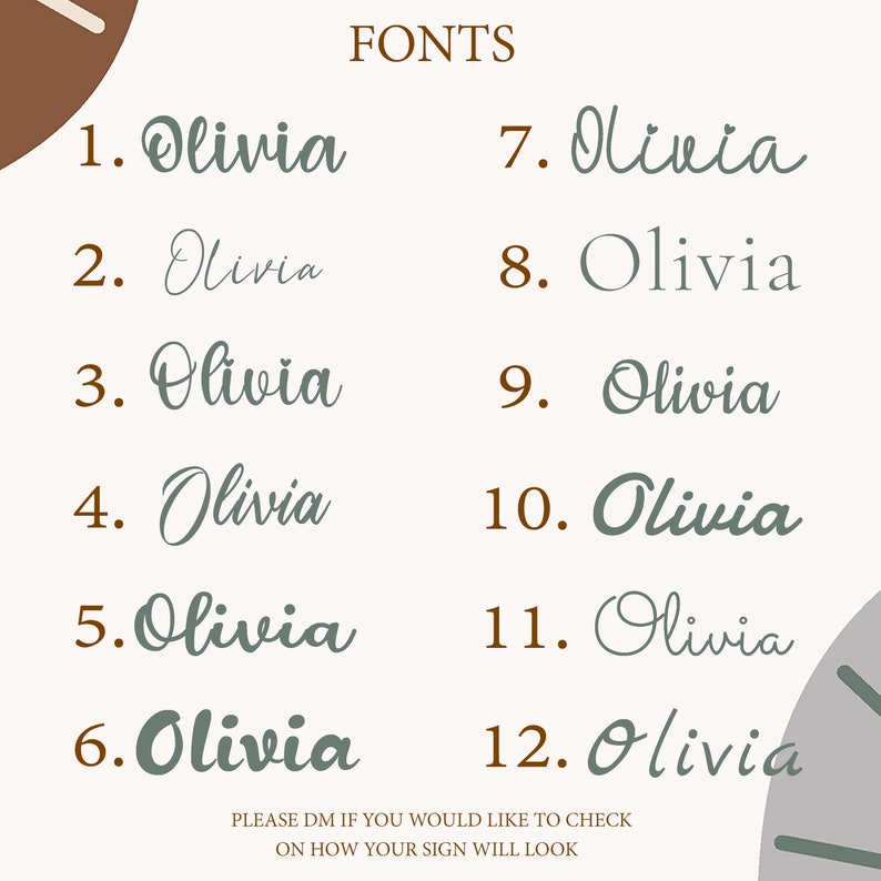 Custom Name Sign 8" to 35" inch Wooden Personalized Laser Cut Names Plaque for Nursery Baby Girl Wall Decor image 4