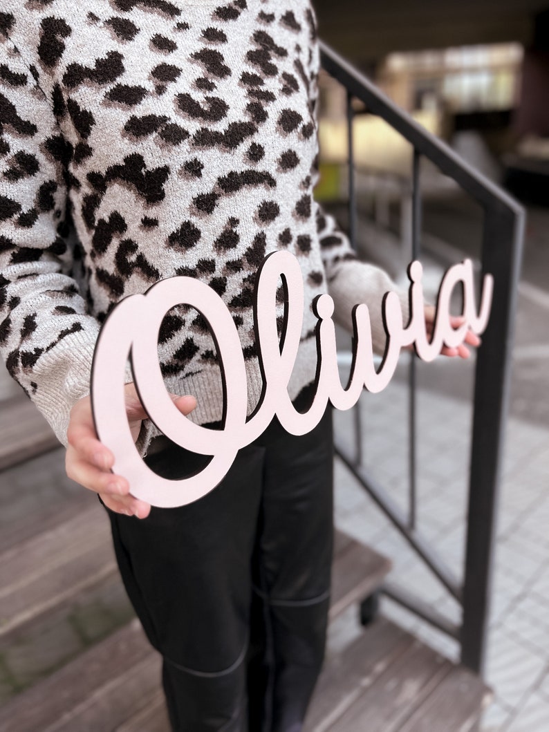 Pink Baby Name Sign