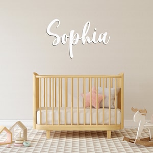 Placa con nombre de 8" a 35" de madera con texto personalizado, decoración de pared estilo bohemio