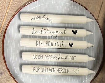 Geburtstagsgeschenk Frau Kerze | Geburtstag Kerze | Geburtstag Geschenk | Geburtstagskerze als Geschenk für deine Mama, Freundin, Schwester