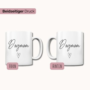 Taza para perros -Copa perro personalizada | Regalo para los amantes de los perros | Taza de perro | persona perro | Regalo de pérdida de perro | Mamá perro y papá perro Gleicher Aufdruck