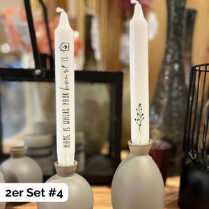 Einzugsgeschenk | Umzugsgeschenk | Stabkerze mit Spruch | Einzugsgeschenk Haus | Umzug Geschenk | Kerze mit Spruch | bedruckte Kerze