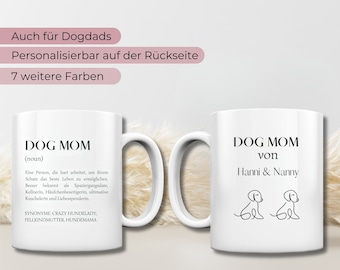 Dog mug - personalized dog mug | gift for dog lovers | dog mug | dog person | | Dog Mom & Dog Dad | dog personalized