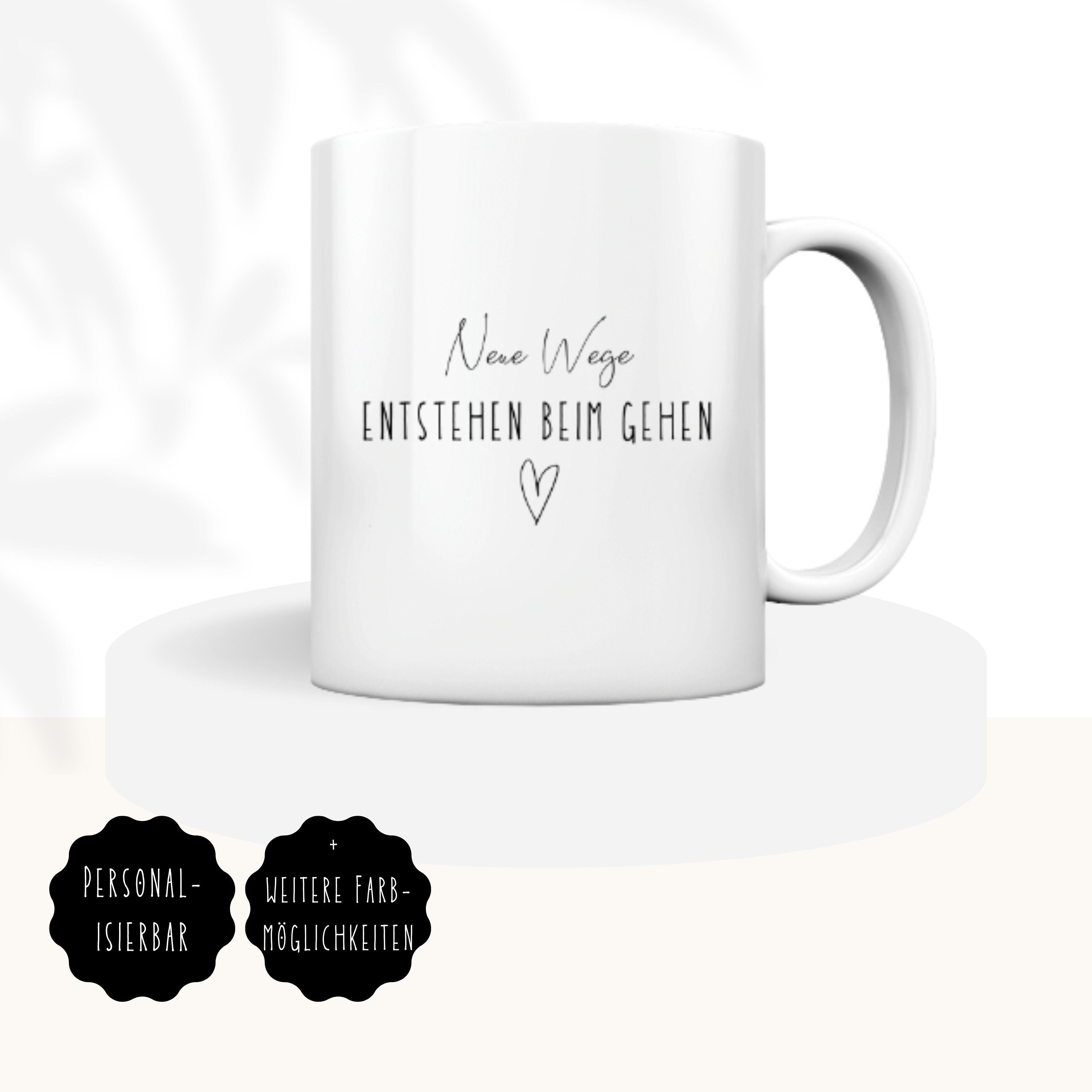 Farewell gift for a colleague changing jobs | Mug with the saying "New paths emerge when you walk" - Mug for a colleague + other color options!