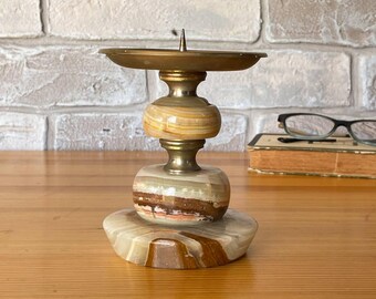 オニキス　大理石　キャンドルホルダー　ビンテージ 大理石オニキス キャンドルホルダー 3 個セット - Etsy 日本