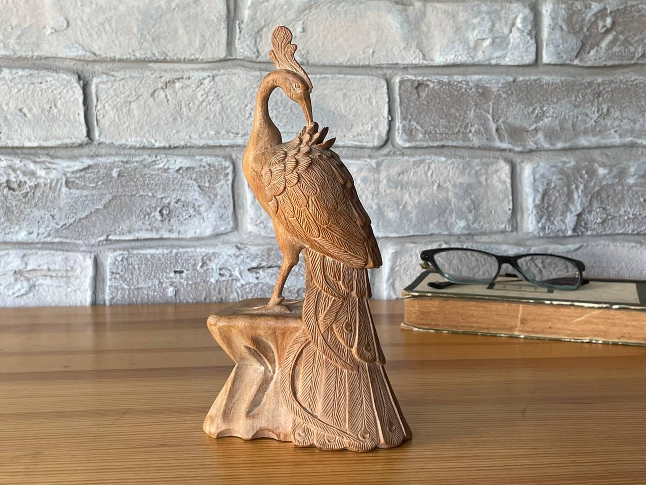 鳥の彫刻 土台付き　１００サイズ 鳥の彫刻 土台付き 100サイズ