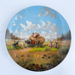 Vintage Schumann Arzberg Collector Plate: Christian Lückel, German Porcelain