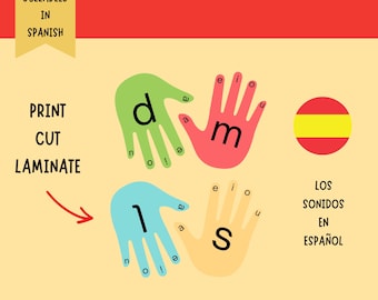 SYLLABLES in SPANISH. Aprende las sílabas en español. Printable, digital download, spanish activities for kids. Spanish sounds