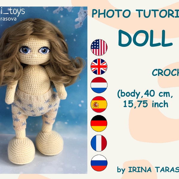 Сrochet doll only body pattern by Irina Tarasova pdf