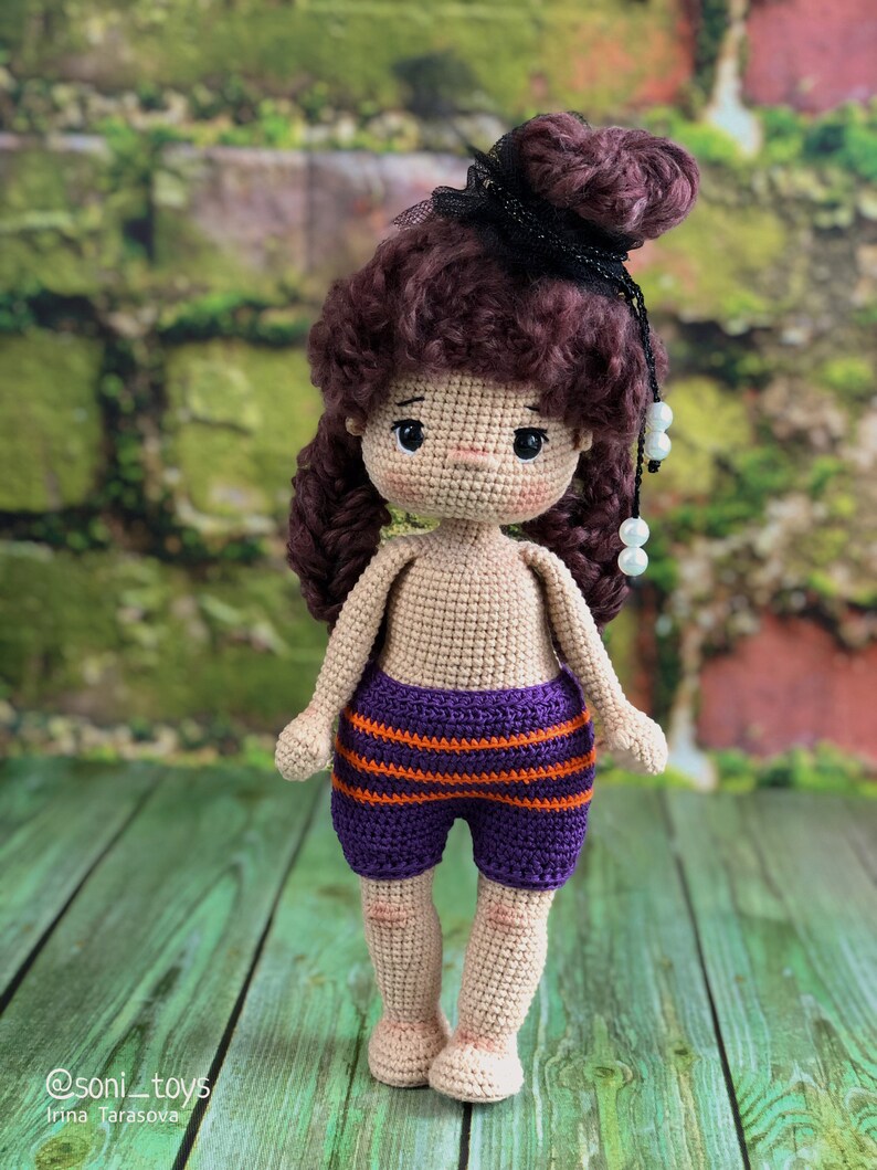 Halloween Outfit Für 17cm Puppen - Kürbisrock & Schleifenschleier Set