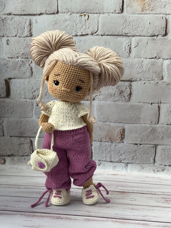 SET CROCHET PATTERNS - Amigurumi Basic Doll Laurie and Sport