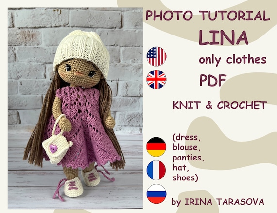 Cadeau Enfant Norhogo Ensemble De Crochet Miniature Fait à La Main Vêtements Poupée Norhogo