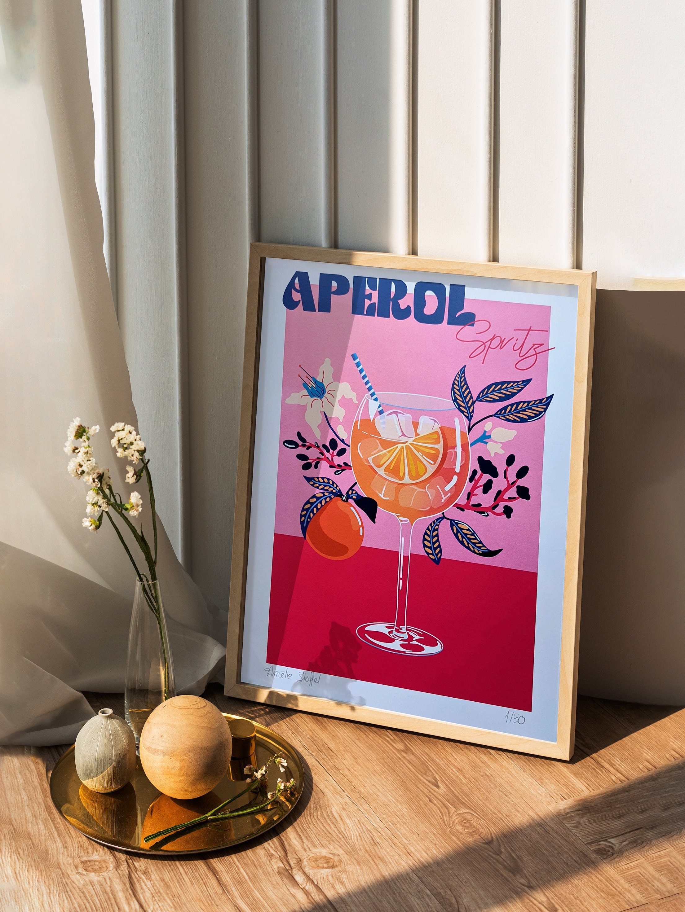 En verre Aperol Spritz en verre Aperol cadeaux personnalisés Cadeaux  personnalisés cadeaux dalcool Cadeaux danniversaire pour son Verres à  cocktail -  France