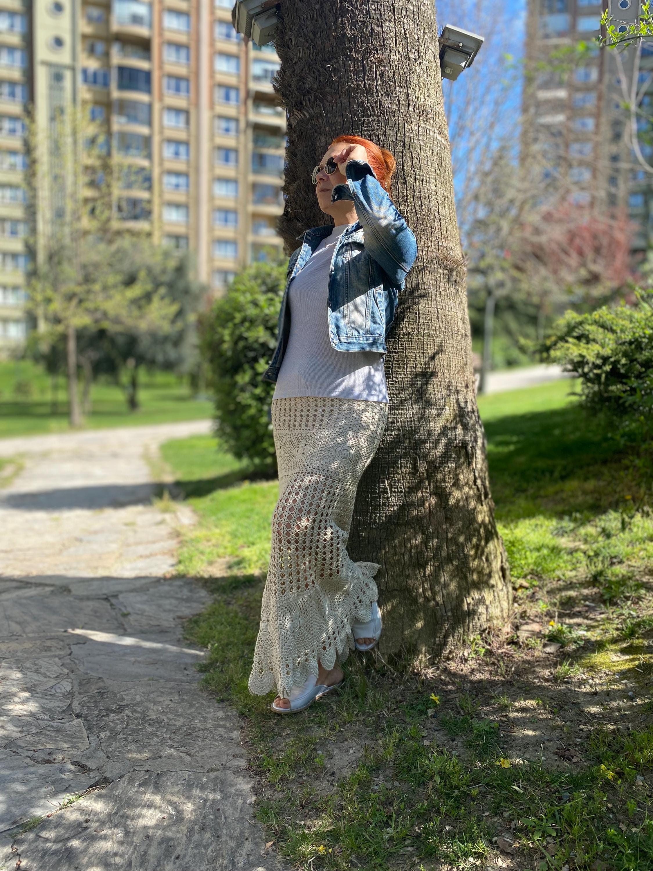Crochet Skirt,crochet Long Skirt,crochet Skirt, Hand Crochet