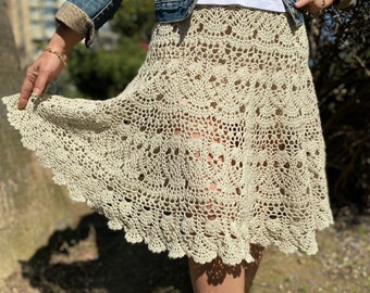 Mother Days Gift, A-line Crochet Skirt,crochet Lace Skirt Mother Days Gift, A-line Crochet Skirt,crochet Lace Skirt