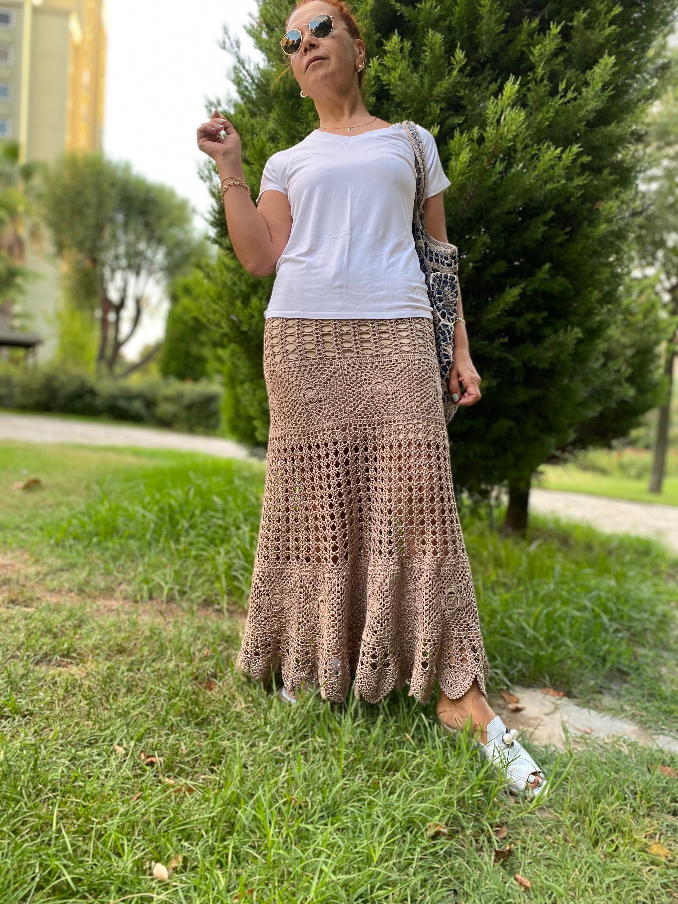 Hand Crochet Skirt Etsy